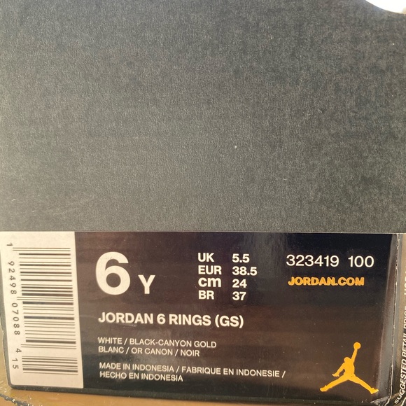 JORDAN 6 RINGS (GS) - Picture 6 of 6